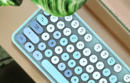MOFII SWEET 2.4G BLUE SET TASTATURA I MIŠ KOMPLET │ BEŽIČNI SET │ TASTATURA SA 104 TASTERA│ MIŠ 800–1600 DPI │ 2.4 GHZ VEZA │ PLUG & PLAY (2 / 5)