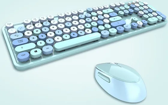 MOFII SWEET 2.4G BLUE SET TASTATURA I MIŠ KOMPLET │ BEŽIČNI SET │ TASTATURA SA 104 TASTERA│ MIŠ 800–1600 DPI │ 2.4 GHZ VEZA │ PLUG & PLAY (3 / 5)