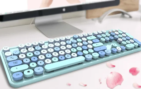 MOFII SWEET 2.4G BLUE SET TASTATURA I MIŠ KOMPLET │ BEŽIČNI SET │ TASTATURA SA 104 TASTERA│ MIŠ 800–1600 DPI │ 2.4 GHZ VEZA │ PLUG & PLAY (4 / 5)