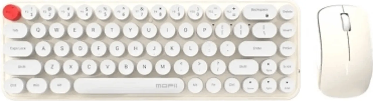 MOFII BEAN 2.4G WB SET TASTATURA I MIŠ (BIJELA I BEŽ) │ 2.4G BEŽIČNA VEZA │ 68 TASTERA │ 1200 DPI MIŠ │ KOMPAKTNO I PRENOSIVO │ ERGONOMSKI DIZAJN (1 / 6)