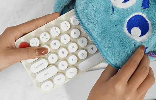 MOFII BEAN 2.4G WB SET TASTATURA I MIŠ (BIJELA I BEŽ) │ 2.4G BEŽIČNA VEZA │ 68 TASTERA │ 1200 DPI MIŠ │ KOMPAKTNO I PRENOSIVO │ ERGONOMSKI DIZAJN (3 / 6)