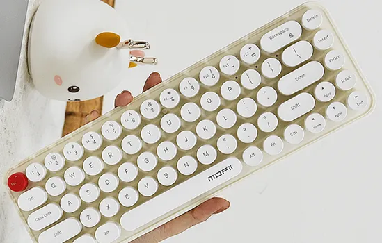 MOFII BEAN 2.4G WB SET TASTATURA I MIŠ (BIJELA I BEŽ) │ 2.4G BEŽIČNA VEZA │ 68 TASTERA │ 1200 DPI MIŠ │ KOMPAKTNO I PRENOSIVO │ ERGONOMSKI DIZAJN (6 / 6)