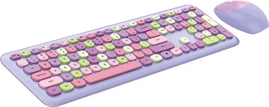 MOFII 666 2.4G WIRELESS SET PURPLE KOMPLET TASTATURA I MIŠ │ TASTATURA: 112 TASTERA │ MIŠ: 1200 DPI │ 2.4G BEŽIČNA VEZA │ PLUG & PLAY │ DO 10 M DOMET (2 / 2)