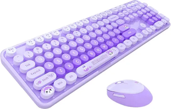 MOFII SWEET NEW 2.4G BEŽIČNI KOMPLET TASTATURA I MIŠ │ 2.4G BEŽIČNA VEZA │ 104 TASTERA │ DPI 800/1200/1600 │ 3 NIVOA UŠTEDE ENERGIJE │ DO 8 MIL. KLIKOVA │ PLUG & PLAY (1 / 2)