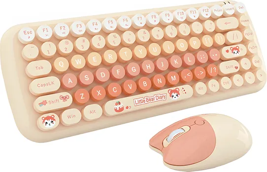 MOFII CANDY NEW BEŽIČNI KOMPLET TASTATURA I MIŠ │ 2.4G BEŽIČNA VEZA │ 84 TASTERA │ DPI 800/1200/1600 │ 8 MIL. KLIKOVA │ DO 10M DOMET │ 2XAA ZA TASTATURU (2 / 6)
