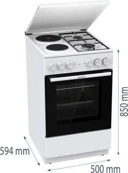 GORENJE KOMBINOVANI ŠTEDNJAK GK5A12WG (9 / 13)