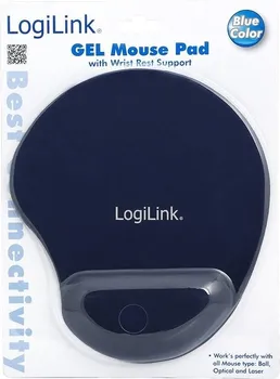 LOGILINK MOUSE PAD WITH WRIST REST ERGONOMIC BLUE (2 / 2)