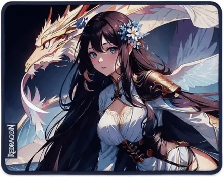 REDRAGON AK1 S GAMING PODLOGA ZA MIŠ │ DIMENZIJE 330 X 260 MM │ DIZAJN ANIME MOTIV │ DONJA STRANA GUMENA, NEKLIZAJUĆA (1 / 1)