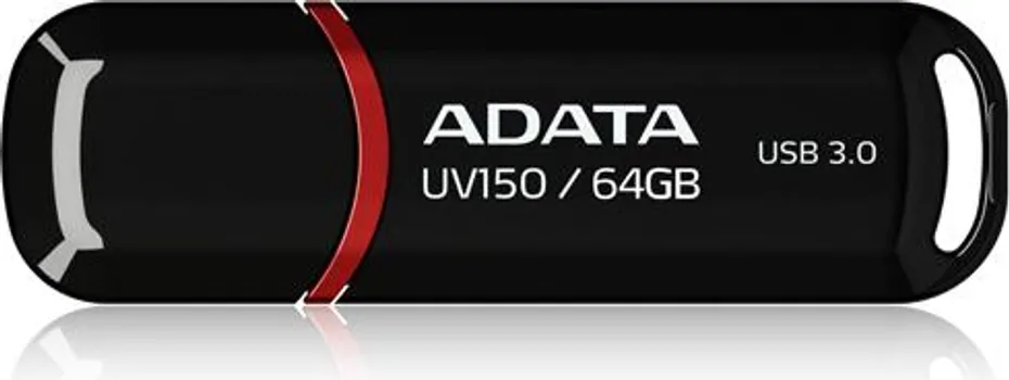 ADATA AUV150 64GB / USB FLASH DISK / USB-A 3.2 GEN 1 AUV150-64G-RBK (1 / 2)