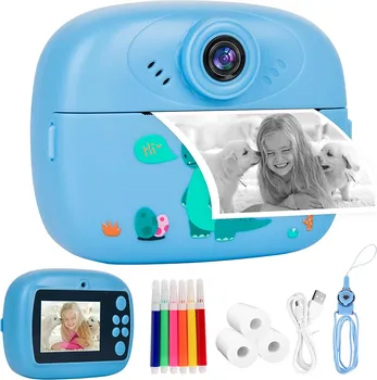 DJEČIJA KAMERA SA PRINTEROM K8000 32GB MICRO SD KARTICA, BLUE (1 / 1)