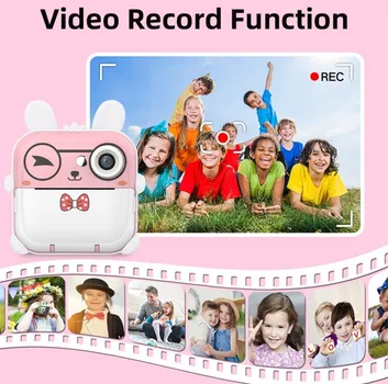 Q5 KIDS VIDEO DJEČIJA KAMERA CARTOON RABBIT – PINK (8 / 9)