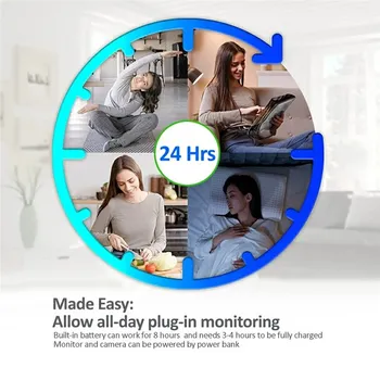 LCD BABY MONITOR [2.8-INCH / TEMPERATURE DETECTION] (4 / 7)