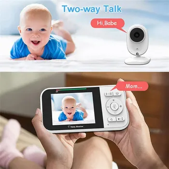LCD BABY MONITOR [2.8-INCH / TEMPERATURE DETECTION] (5 / 7)