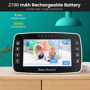 WIRELESS VIDEO BABY MONITOR [4.3-INCH] (5 / 9)