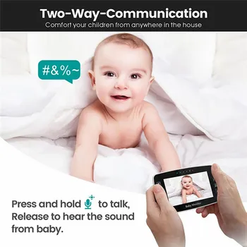 WIRELESS VIDEO BABY MONITOR [4.3-INCH] (8 / 9)