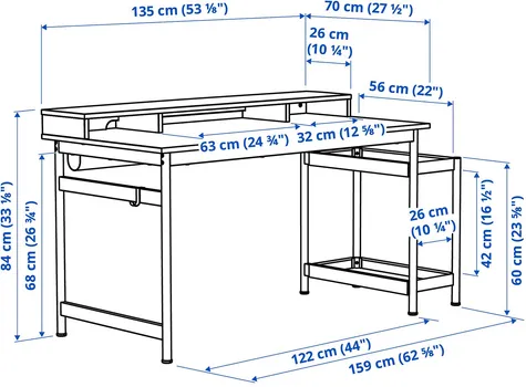 IKEA MULLSJÖ RADNI STO I STOLICA 496.031.41 (10 / 12)