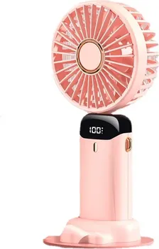 RUČNI PODESIVI PUNJIVI VENTILATOR SA 5 BRZINA S1 ROZI (3 / 6)
