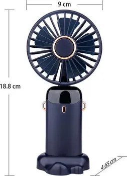 RUČNI PODESIVI PUNJIVI VENTILATOR SA 5 BRZINA S1 PLAVI (3 / 7)