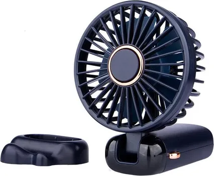 RUČNI PODESIVI PUNJIVI VENTILATOR SA 5 BRZINA S1 PLAVI (4 / 7)