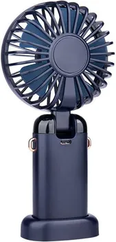 RUČNI PODESIVI PUNJIVI VENTILATOR SA 5 BRZINA S1 PLAVI (6 / 7)