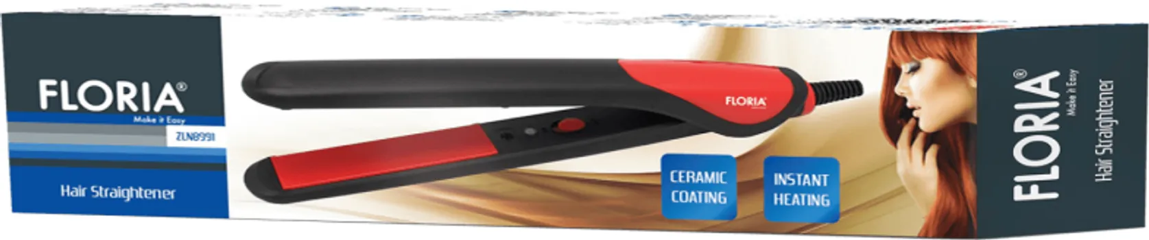 ZILAN / FLORIA PEGLA ZA KOSU, 20 - 25 W, CRNO/CRVENA - ZLN8991 (2 / 2)