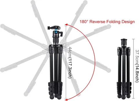 PULUZ PU3009 PORTABLE TRIPOD ZA KAMERE (5 / 13)
