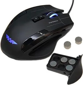 POWERLOGIC STARSHIP III, GEJMERSKI MIS, RGB OSVJERLJENJE, BROJ TASTERA: 9, DPI: 500-4000, AVAGO 9800 LASERSKI SENZOR, 6 NIVOA TEZINE, DUZINA KABLA: 1,8M, BOJA: CRNA (3 / 4)