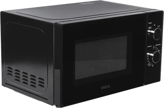 VIVAX MWO-2071B MIKROTALASNA │ SNAGA 700 W │ ZAPREMINA RERNE 20 L │ 5 NIVOA SNAGE │ 35-MINUTNI TAJMER │ PROGRAM ODLEĐIVANJA │ BOJA CRNA (3 / 6)