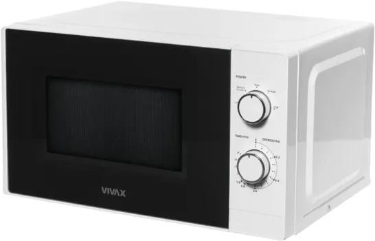 VIVAX MWO-2071W MIKROTALASNA │ SNAGA 700 W │ ZAPREMINA RERNE 20 L │ 5 NIVOA SNAGE │ 35-MINUTNI TAJMER │ PROGRAM ODLEĐIVANJA │ BOJA BIJELA (2 / 6)