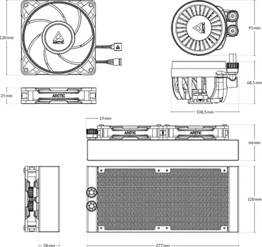 LIQUID FREEZER III PRO 240 A-RGB BLACK VODENO HLAĐENJE (ACFRE00182A) (2 / 5)