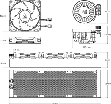 LIQUID FREEZER III PRO 360 A-RGB WHITE VODENO HLAĐENJE BELO (ACFRE00188A) (3 / 5)