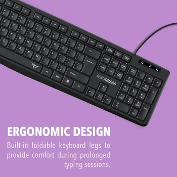 SONICGEAR ALCATROZ SILENT KB1500 NISKOPROFILNE TIHE TIPKE, BR. TIPKI: 104, POVEZIVANJE: USB, RASPORED SLOVA: (US), ŽIČANA TASTATURA SA DUŽINOM KABLA 1 (3 / 5)