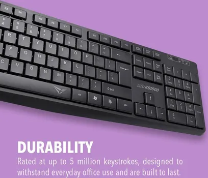 SONICGEAR ALCATROZ SILENT KB1500 NISKOPROFILNE TIHE TIPKE, BR. TIPKI: 104, POVEZIVANJE: USB, RASPORED SLOVA: (US), ŽIČANA TASTATURA SA DUŽINOM KABLA 1 (4 / 5)