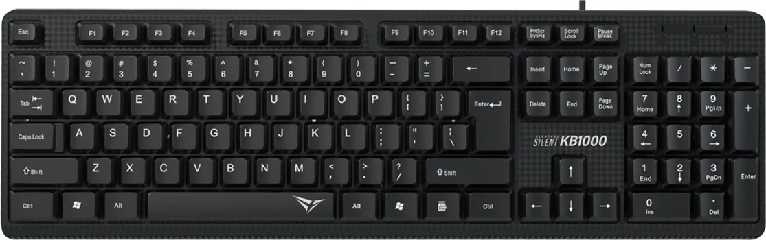 SONICGEAR ALCATROZ SILENT KB1000 NISKOPROFILNE TIHE TIPKE, BROJ TIPKI: 104, POVEZIVANJE: USB, SLOVNI RASPORED: (US), ŽIČANA: DA, DUŽINA KABLA: 1.2M, M (1 / 6)
