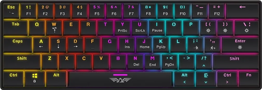 ARMAGGEDDON SMK 1C GAMING MEHANIČKA, BLACK LINEAR PREKIDAČI, LED OSVJETLJENJE (11 EFEKATA BOJA), KONTROLA JAČINE OSVJETLJENJA, ŽIČANA (1 / 8)