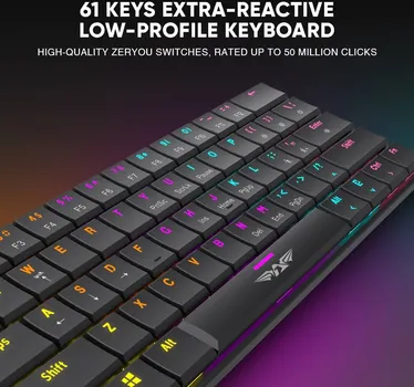 ARMAGGEDDON SMK 1C GAMING MEHANIČKA, BLACK LINEAR PREKIDAČI, LED OSVJETLJENJE (11 EFEKATA BOJA), KONTROLA JAČINE OSVJETLJENJA, ŽIČANA (7 / 8)