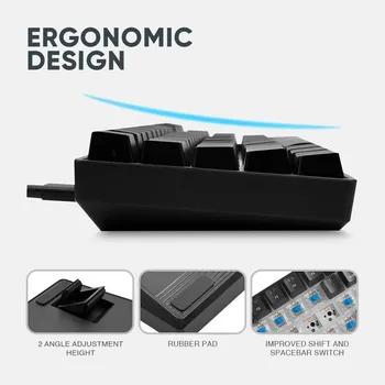 ARMAGGEDDON MKA 1C NEX GAMING MEHANIČKA, BLACK CLICKY MEHANIČKI PREKIDAČI, POZADINSKO LED OSVJETLJENJE (12 EFEKATA BOJA), KONTROLA JAČINE O (5 / 7)