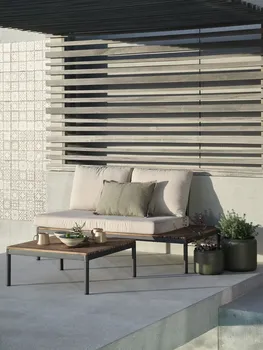 JYSK LOUNGE GARNITURA HOU 2 OSOBE TVRDO DRVO (2 / 12)