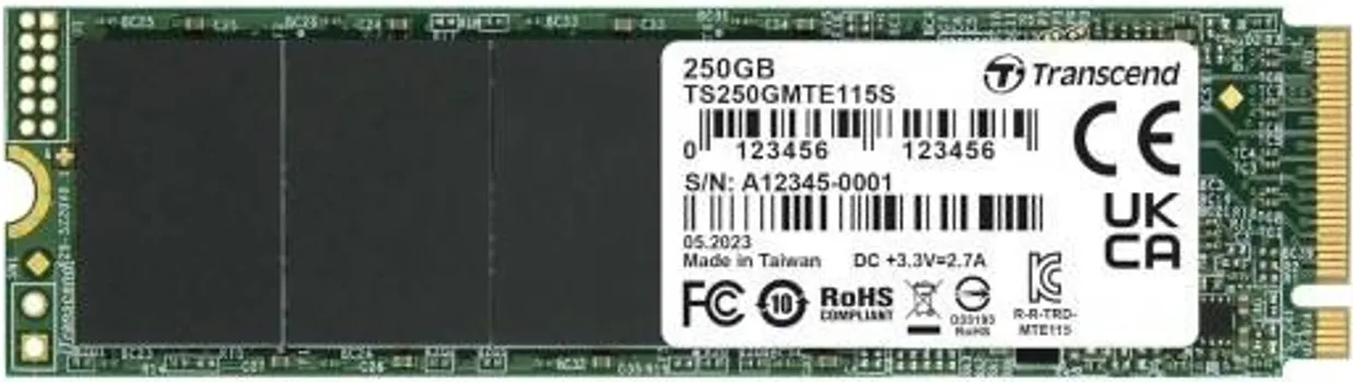 TRANSCEND 250GB / SSD M.2 NVME GEN3 X4 (1 / 1)