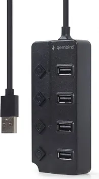 USB 2.0 4-PORT HUB WITH SWITCHES, BLACK UHB-U2P4P-01 UHB-U2P4P-01 (2 / 5)
