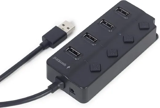 USB 2.0 4-PORT HUB WITH SWITCHES, BLACK UHB-U2P4P-01 UHB-U2P4P-01 (5 / 5)