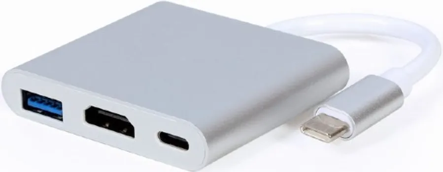 GEMBIRD USB TYPE-C MULTI ADAPTER 4K A-CM-HDMIF-02-SV A-CM-HDMIF-02-SV (1 / 2)