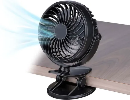 LIFETIME AIR STONI PUNJIVI VENTILATOR SA ŠTIPALJKOM CRNI LIFETIME AIR (1 / 1)