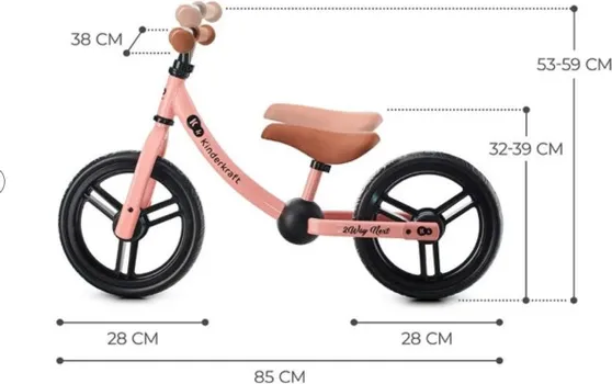 KINDERKRAFT BICIKL 2WAY NEXT ROSE PINK 38945 (3 / 8)