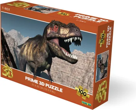 PUZZLE 3D 100PCS TYRANNOSAURUS REX 31X32CM - 114/10797 MIL (1 / 2)