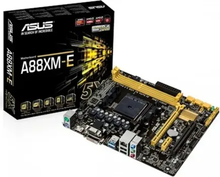 ASUS MB A88XM-E, AMD FM2+, A88X CHIPSET: AMD A88X SOCKET: FM2+ SLOTOVI: 1X PCIE 3.0/2.0 X16, 1X PCIE 2.0 X1, 2X DDR3 DIMM (DO 32 GB), 1X PCIE 2.0 (1 / 2)