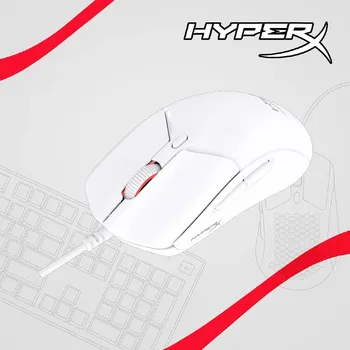 HYPERX PULSEFIRE HASTE 2 GAMING MIŠ BIJELI POVEZIVANJE : ŽIČANO (USB TYPE-A, HYPERFLEX 2 KABEL) REZOLUCIJA : DO 26,000 DPI SENZOR : OPTIČKI (26K SENSOR) BROJ TIPKI : 6 (3 / 3)