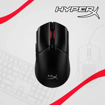 HYPERX PULSEFIRE HASTE 2 BEŽIČNI MIŠ CRNI POVEZIVANJE : BEŽIČNO (2.4 GHZ USB PRIJEMNIK, BLUETOOTH), ŽIČANO (USB-C) REZOLUCIJA : DO 26,000 DPI SENZOR : OPTIČKI (26K SENSOR) (2 / 3)