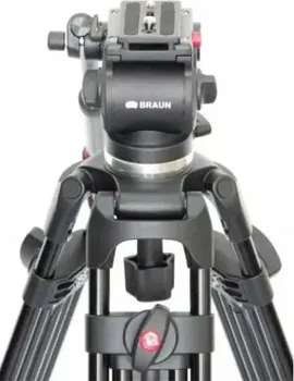 BRAUN STATIV PRO VIDEO 185 (20601) TIP: PROFESIONALNI VIDEO STATIV MIN. VISINA: 85.5 CM MAX. VISINA: 185 CM NOSIVOST: DO 5 KG (1 / 2)