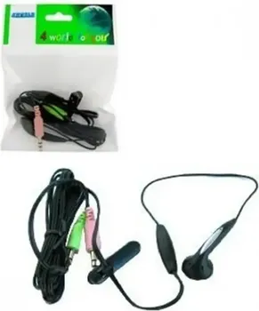 4WORLD HEADSET MONO ZA SKYPE TIP: MONO SLUŠALICE MIKROFON: UGRAĐEN MIKROFON ZA SKYPE POZIVE KONEKTOR: 3,5MM KONEKTOR (1 / 1)